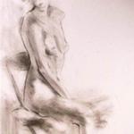 Untitled, 1991, 24 x 18 inches, charcoal