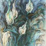 Lilies of Peace, 2009, 30 x 23 inches, 76 x 58 cm sennelier soft pastel on arches
